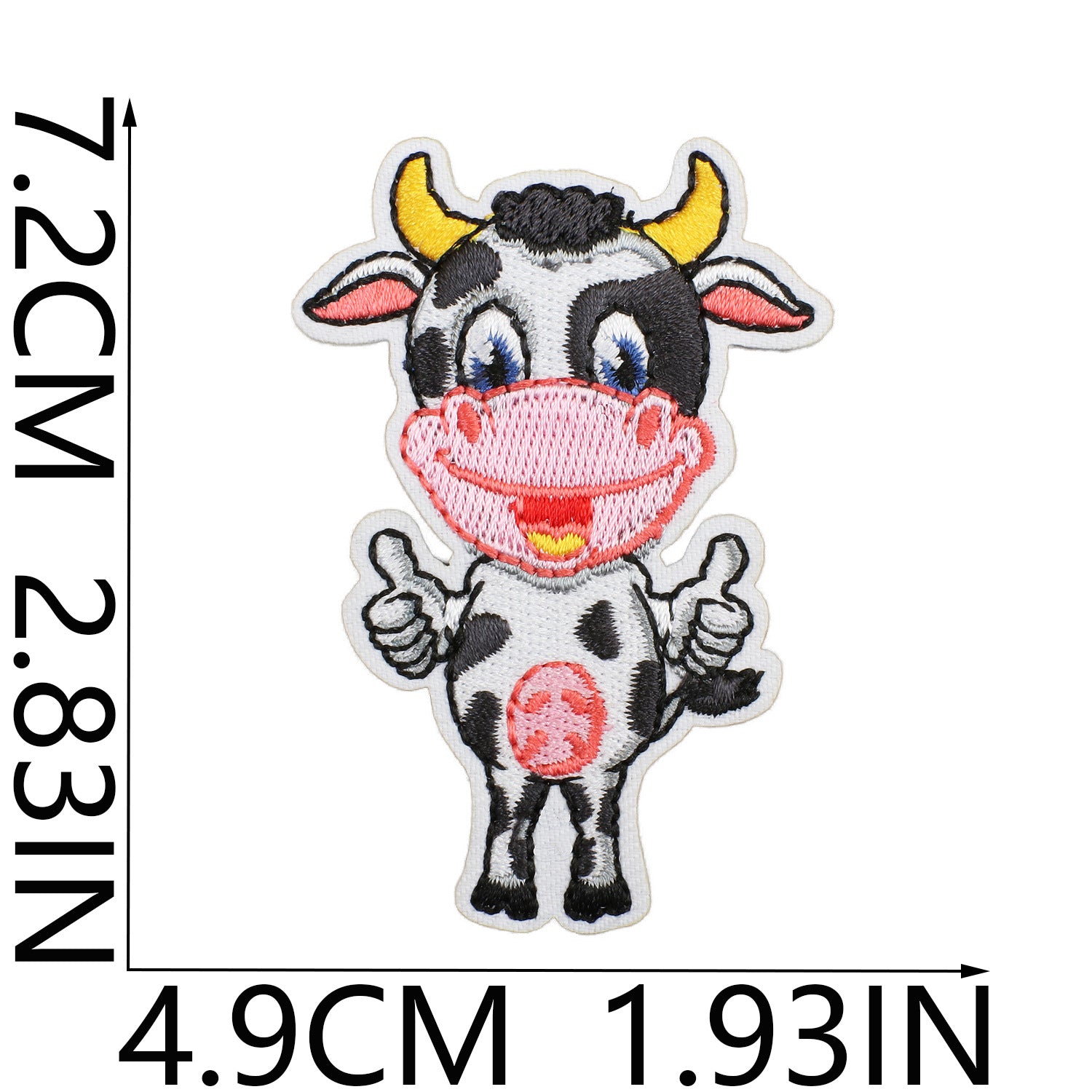 Wholesale Mother Cow Embroidery Cloth Patches